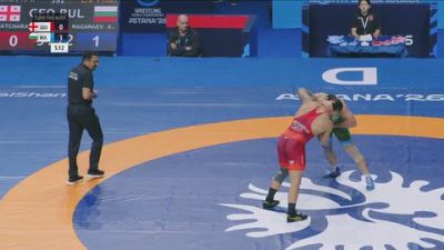 97 kg 1/8 Final - Givi Matcharashvili, Georgia vs Akhmed Adamovich Magamaev, Bulgaria