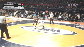 3A 132 lbs 1st Place Match - Nicholas Garcia, Aurora (Marmion Academy) vs Jason Hampton, Joliet (Catholic Academy)