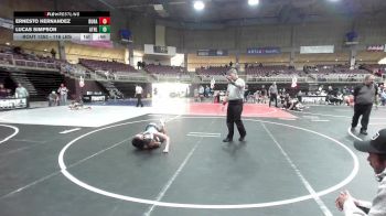 116 lbs 5th Place - Ernesto Hernandez, Duran Elite vs Lucas Simpson, Athlos Wrestling