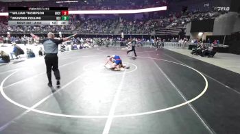 Cons. Round 1 - William Thompson, Douglas/Rapid City Christian/New Underwood vs Brayden Collins, Rapid City Stevens