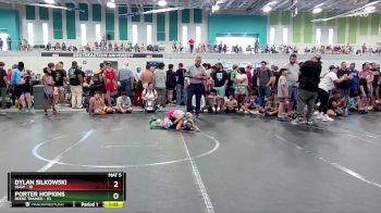 64-68 lbs Quarterfinal - Dylan Silkowski, Ssaw vs Porter Hopkins, Beebe Trained