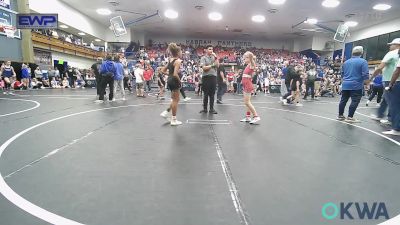 74 lbs Rr Rnd 3 - Kathleen Hackett, Mustang Bronco Wrestling Club vs Zanique Miller, Cowboy Wrestling Club