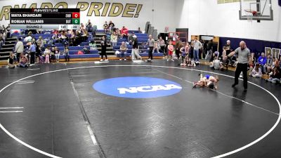 52-56 lbs Round 2 - Roman Williams, Butler vs Maya Bhandari, SHWA