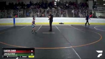 40 lbs Cons. Round 3 - Lincoln Rich, Black Knights Youth WC vs Carter Taber, Springport Spartans