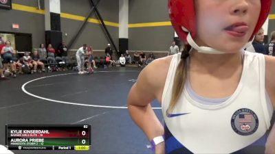 82 lbs Round 1 (4 Team) - Mya Beckett, Badger Girls Elite vs Cecelia Johnson, Minnesota Storm 2