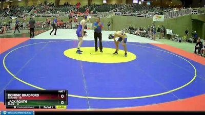 140 lbs Semis (4 Team) - Dominic Bradford, Oakland vs Jack Roath, Crane