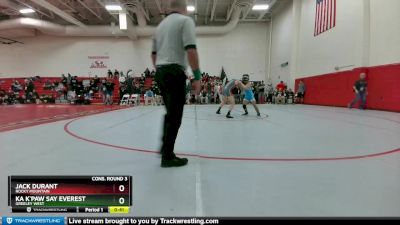 106 lbs Cons. Round 3 - Jack Durant, Rocky Mountain vs Ka K`paw Say Everest, Greeley West