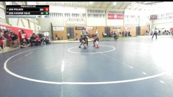 100 lbs Cons. Round 4 - Zoe Cooper Veliz, San Ramon Valley vs Ava Polaco, Berkeley