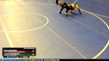 122 lbs 7th Place Match - Ayten Elbarbary, Morro Bay Wrestling vs Levi Crabtree, Will C Wood High School Wrestling