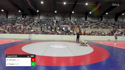 90 lbs Consi Of 8 #2 - Bryson Chittam, Level Up Wrestling Center vs James Fowler, Dendy Trained Wrestling