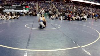 2A 126 lbs Semifinal - Sam Gosnell, Rutherfordton-Spindale Central High School vs Ayden Sumners, Wheatmore