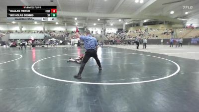 55 lbs Quarterfinal - Dallas Pierce, Swarm Wrestling vs Nicholas Dennis, Elite Wrestling Academy