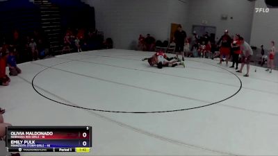 110 lbs Round 2 (6 Team) - Olivia Maldonado, Nebraska Red Girls vs Emily Pulk, Minnesota Storm Girls