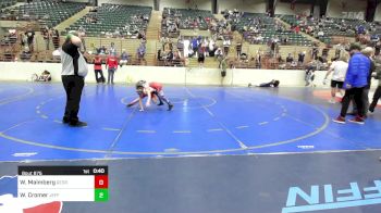 52 lbs Consolation - Wyatt Malmberg, Georgia vs Whitt Cromer, Jefferson Wrestling Club - USA