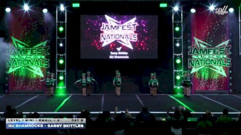 GU Shamrocks - Sassy Skittles [2026 L1 Mini - Small - A DAY 2] 2026 JAMfest Cheer Super Nationals