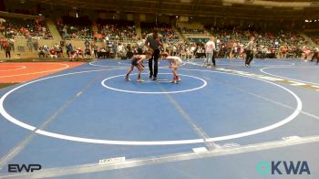 52 lbs Consi Of 8 #1 - Jackie Ketchum-Chick, Keystone Wrestling Club vs Cannon Francis, Team Tulsa Wrestling Club