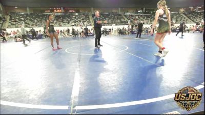118 lbs 3rd Place - Rowdie Peck, Hinton Takedown Club vs Dynasty Haines, Hays Wrestling Club