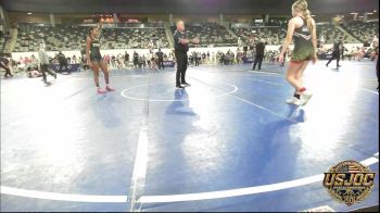 118 lbs 3rd Place - Rowdie Peck, Hinton Takedown Club vs Dynasty Haines, Hays Wrestling Club