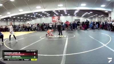 67 lbs Cons. Round 3 - Edward Lewis Jr, Powhatan Youth Wrestling Club vs Wesley Herndon, Riverheads Youth Wrestling
