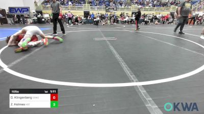 112 lbs Quarterfinal - Davis Klingenberg, D3 Wrestling Cluib vs Zayde Holmes, HBT Grapplers