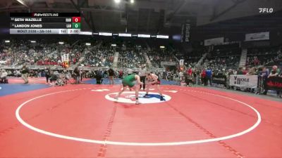 3A-144 lbs Quarterfinal - Seth Wazelle, Rawlins vs Landon Jones, Lander Valley