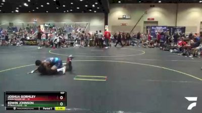 107 lbs Round 4 (6 Team) - Edwin Johnson, Pitbulls Elite vs Joshua Gormley, Ragin Raisins WC