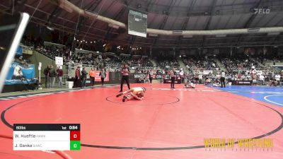 80 lbs Round Of 64 - Wyatt Hueftle, Hawk vs James Danko, South Hills Wrestling Academy