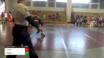 126 lbs Quarterfinal - Tyler Frye, Big Spring vs Trentin Walker, Carlisle