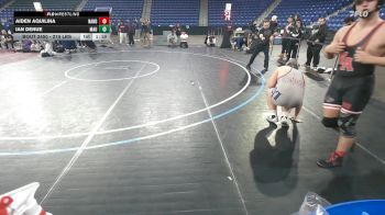 215 lbs 5th Place - Aiden Aquilina, North Andover vs Ian Denue, Mt. Anthony Union