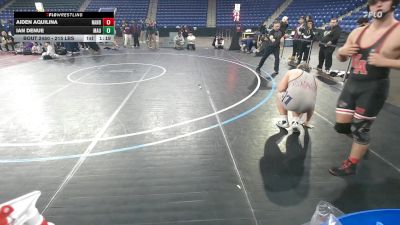 215 lbs 5th Place - Aiden Aquilina, North Andover vs Ian Denue, Mt. Anthony Union