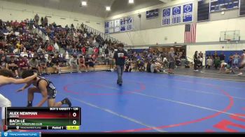 126 lbs Champ. Round 3 - Bach Le, Surf City Wrestling Club vs Alex Newman, Servite