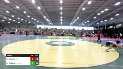 105 lbs Round Of 16 - Brody Koselke, Indiana Outlaws Gold vs Mateo Gallegos, POWA