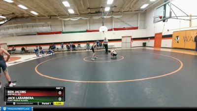 98 lbs Cons. Round 3 - Jack LaBarbera, Cody Middle School vs Ben Jacobs, Greybull MS