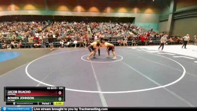 215 lbs Champ. Round 1 - Bowen Johnson, La Pine vs Jacob Ruacho, Central