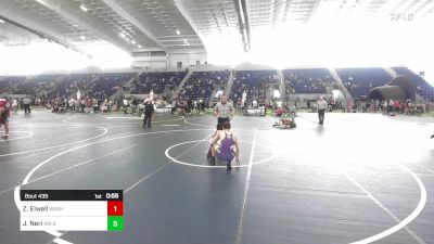 120 lbs Quarterfinal - Zack Elwell, Washington vs Josiah Neri, NM Bad Boyz