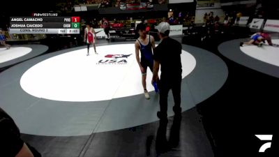 Cons. Round 2 - Angel Camacho, Pioneer Valley High School Wrestling vs Joshua Caicedo, Corona High School Wrestling