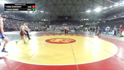 Boys 3A 165 lbs Cons. Round 2 - Logan Torset, Sedro-Woolley vs Jomie Schuchart, Lakeside (Seattle)