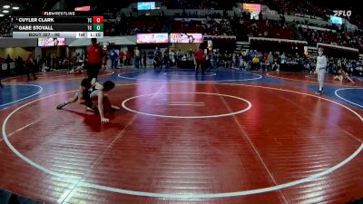 98 lbs 1st Place Match - Cuyler Clark, Team Champs vs Gabe Stovall, Team Champs