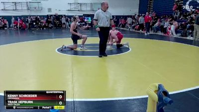 175 lbs Quarterfinal - Kenny Schroeder, Centennial vs Trask Hepburn, West Salem