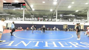 102 lbs 3rd Place - Sahlem Ortiz, Grit Mat Club Red - HSC vs Chase Masciarelli, Kraken Black - HSC