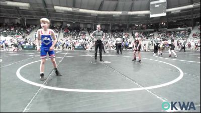 73 lbs Round Of 32 - Harleigh Hanning, Coweta Tiger Wrestling vs Forrest Basinger, HURRICANE WRESTLING ACADEMY