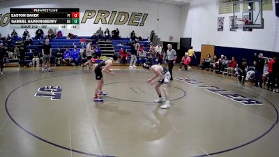 107 lbs Round 5 - Gabriel Hawkingberry, Norwin vs Easton Baker, Peters Township