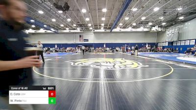 165 lbs Consi Of 16 #2 - Derek Cote, Southern Maine vs William Pinto, Plymouth