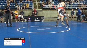 285 lbs Rnd Of 32 - Christopher Woods, Oregon vs James Howard, Tennessee