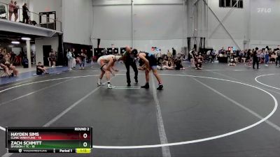 150 lbs Round 2 (8 Team) - Zach Schmitt, Division-1 TC vs Hayden Sims, Clinic Wrestling