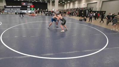 225 lbs Quarters - Logan Van Vlymen, Berge Elite Wrestling Academy vs Tanner Singleton, Missouri