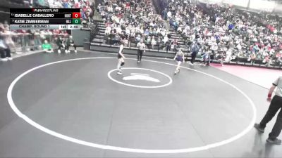 5A 100 lbs Champ. Round 1 - Katie Zimmerman, Hillcrest vs Isabelle Caballero, Hunter