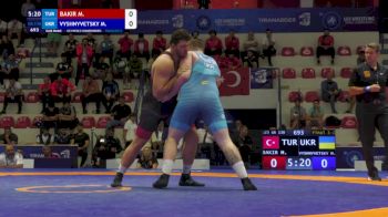 130 kg Final 1-2 - Muhammet Hamza Bakir, Turkiye vs Mykhailo Vyshnyvetskyi, Ukraine