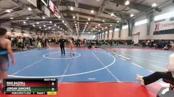 98 lbs Quarterfinal - Rigg Bazzell, Bar None Wrestling vs Jordan Sanchez, Dead Shot Wrestling Club