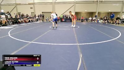 157 lbs Placement Matches (8 Team) - Taye Wilson, Kansas Blue vs Logan Glynn, Nebraska